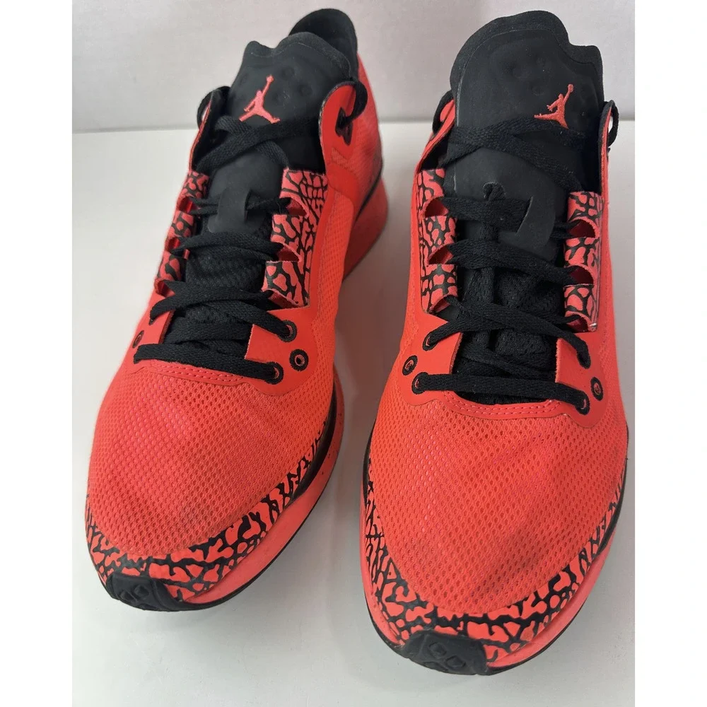 Jordan 88 Racer Toro Men's 11.5 Infrared Red Running Sneakers AV1200-600 Shoes - Picture 10 of 16